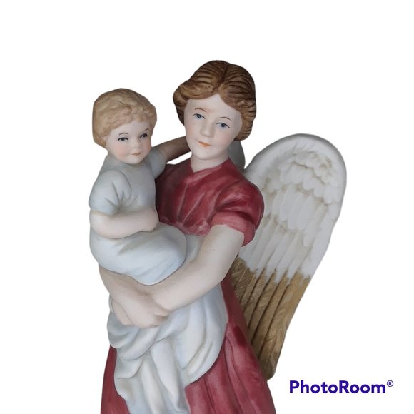 Vintage HOMCO Santa with Child and Angel with Baby Figurines - Set of Two - Picture 13 of 13